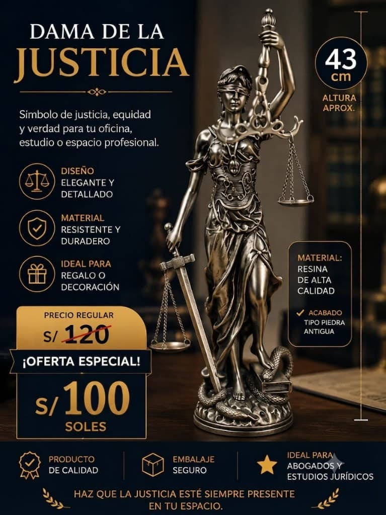 Estatuilla Dama de la Justicia